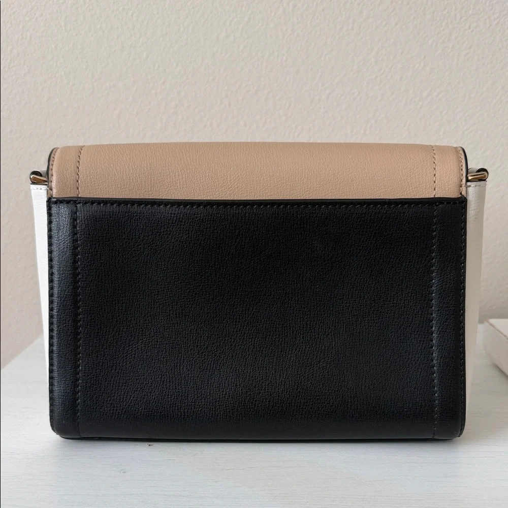 Michael Kors Black, White, and Tan Crossbody Bag - Picture 3 of 7